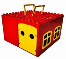 VINTAGE LEGO DUPLO FARM SET WITH PLAYBOX 1980'S RETIRED COLLECTIBLE EXCELLENT 58