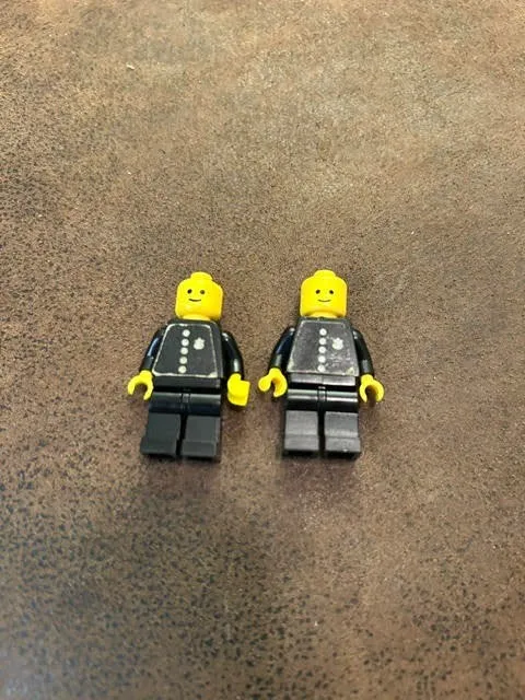 Lego Vintage Police - Torso Sticker with 4 Buttons and Badge, Black Legs x2