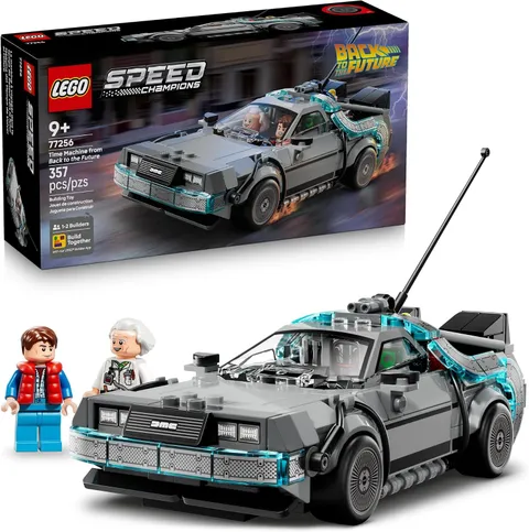 LEGO Speed Champions Back to the Future Time Machine Car Set 77256 Ages 9+