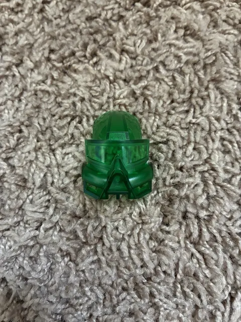Lego Bionicle Trans-Green Kaukau Kanohi Mask 