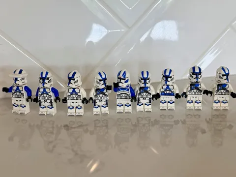 LEGO Star Wars Clone Trooper Minifigure Lot of 9