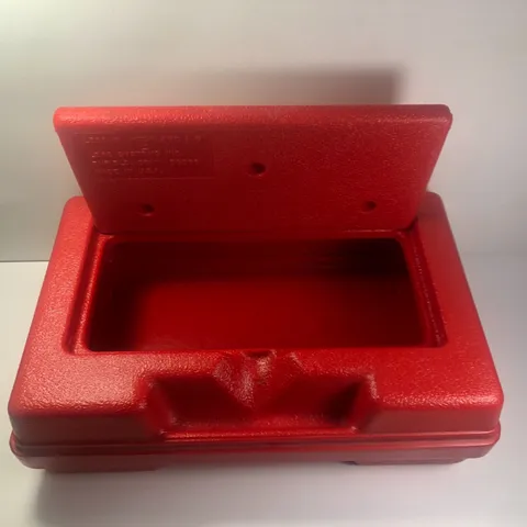 LEGO Carrying Storage Hard Case Suitcase 11.5x7.5x3.5 Red Plastic USA Made 1985