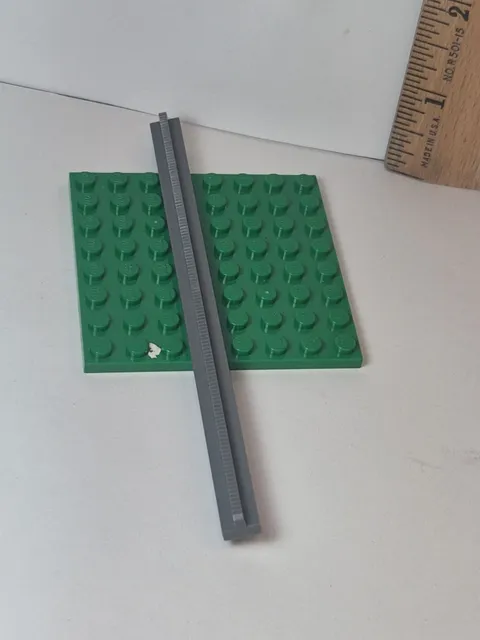 LEGO Train 3228c -Track Rail Straight 16L (no slots/tapered ends) Dark Blu Grey