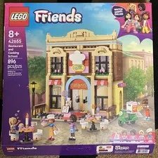 Lego Friends Restaurant and Cooking School Toy 42655 - NEW OPEN BOX 