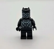 Lego Black Panther Minifigure Metallic Light Blue Marvel 76099