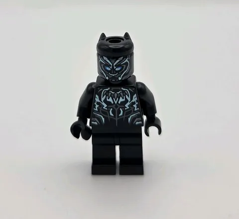 Lego Black Panther Minifigure Metallic Light Blue Marvel 76099
