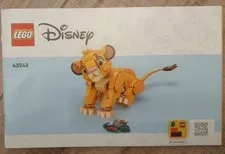 LEGO Disney Simba The Lion King Instruction Manual Booklet ONLY Set 43243 Guide