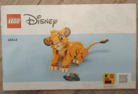 LEGO Disney Simba The Lion King Instruction Manual Booklet ONLY Set 43243 Guide