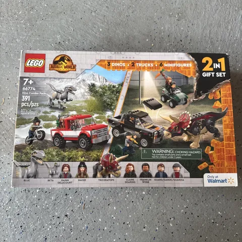 NEW IN BOX LEGO Jurassic World 66774 Dino Combo Pack 2-in-1 Set 391 pcs