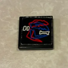 LEGO Tile 2 x 2 Dinosaur Skeleton Bone Pattern (Sticker) 3068pb0036 3068bpb0036