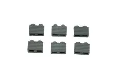 6 Lego® TRAIN Railway 9V RC 2x1 Brick with Grille Grill LIGHT GREY (LBG)