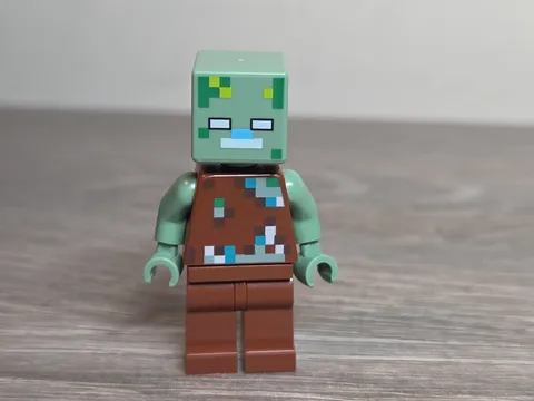 Lego Minecraft Minifigure Drowned Zombie