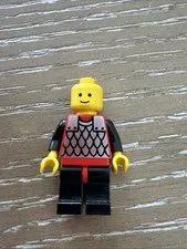 Lego Scale Mail 6081 Black Chin-Guard Lion Knights Castle Minifigure