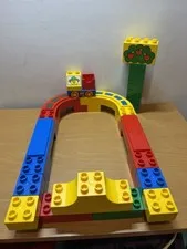 Vtg Duplo Set #2280 Clown Circus Freeway Car Truck - 26/30pcs - Incomplete