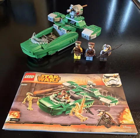 LEGO Star Wars Flash Speeder 75091 99% Complete Set Manual + Minifigures