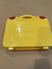 Yellow Hard LEGO Storage Case / Plastic / Latching with dividers