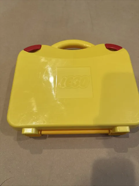 Yellow Hard LEGO Storage Case / Plastic / Latching with dividers