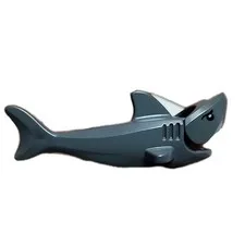 LEGO Minifigure SHARK 2547c01 Sea Animal Ocean Opening Mouth Printed Eyes JAWS