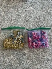 Lego Gold/Silver and Purple/Pink Pieces