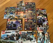 Lot Of LEGO Marvel, DC & Avengers Super Heroes Instruction Manuals 76126 76166