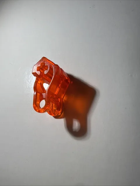LEGO Hero Factory Fist with Axle Hole Finger 93575 -Trans-Neon Orange Only 1hand