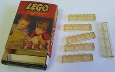 LEGO System 225 Clear Bricks Matchbox Incomplete 1958
