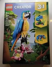 LEGO Creator 3 in 1 Exotic Parrot 31136 Complete w/ Box & Instructions/Complete
