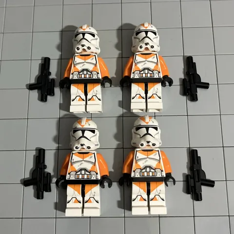 LEGO Minifigure Star Wars Clone Trooper 212th Attack Battalion Lot Of 4 H3 63