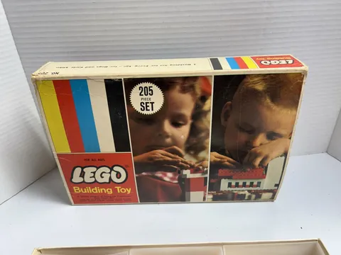Vintage Lego Building Toy - Basic Set - #205 - with Original Box-