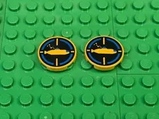 LEGO Tiles Round 2x2 Submarine- 2ct - 1995-1996