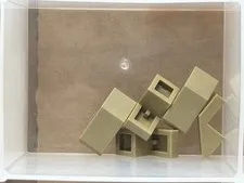 LEGO Parts - Dark Tan Slope 45 2 x 1 with Cutout without Stud - No 28192 - QTY 5