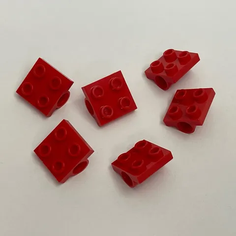 Lego 2817 Red Replacement Parts Pieces Lot of 6
