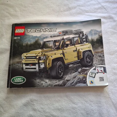 LEGO Technic Vehicles Set 42110 Land Rover Defender Instruction Manual Book ONLY