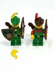 LEGO Castle Forestmen Lot of 2 Minifigures 6066 6103 6042 Vintage # 5