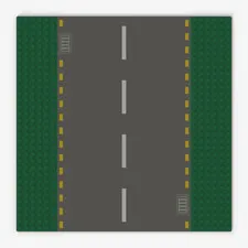LEGO ® Baseplate, Road: 44336pb01 - Green - Used