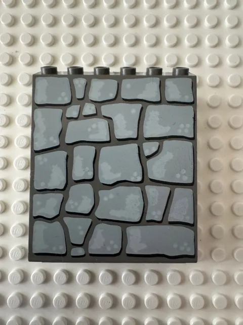 LEGO Panel 4 x 6 x 6 Sloped with Rock Pattern 30156px1