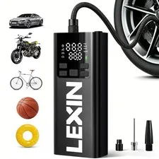 Lexin P5 Tire Inflator Portable Air Compressor 150Psi Electric Air Pump For Car