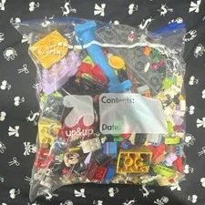LEGO Bulk Lot Mixed Bricks & Pieces Parts, Multicolor Plastic Polybag