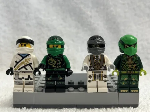 LEGO Ninjago Minifigure lot of 4 Zane, Lloyd Garmadon (green) Zane (kimono var