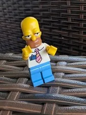 Lego The Simpsons Work Homer Minifigure In Work Outfit Toy From 71006 House Set