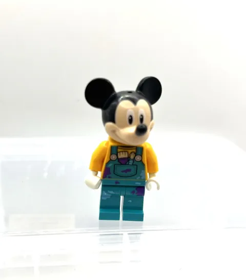 Lego Minifigure Mickey Mouse Dark Turquoise Overalls Disney Dis115 Collectible