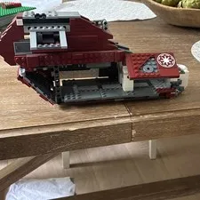 LEGO Star Wars Republic Attack Gunship Partial Build Vehicle Dark Red Gray