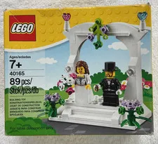 LEGO 40165 Wedding Favor Bride Groom Minifigure Set SEALED Box Retired RARE FIND