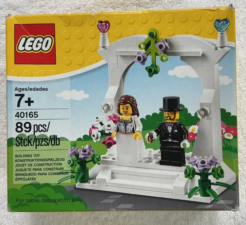 LEGO 40165 Wedding Favor Bride Groom Minifigure Set SEALED Box Retired RARE FIND