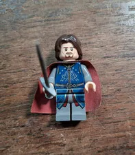 Lego King Aragorn Black Gate 79007 Lord of the Rings Minifigure Rare Dual Cape!!