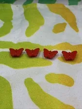 Lego Friends Accessories Set Of 4 Butterfly Figures 93081a Red