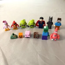 Lego Mini Figs Lot All Random Angry Birds Minecraft Superman Batman Sponge Bob