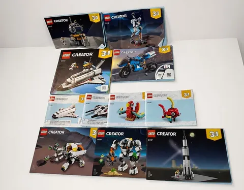 Lot of LEGO Creator 3-in-1 Building Instructions Manuals Only Mixed Lot Of 11