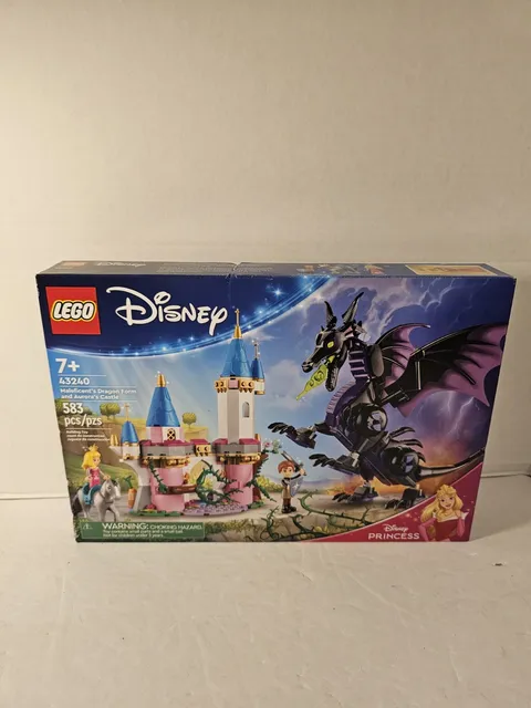 LEGO Disney Princess: Maleficent’s Dragon Form & Aurora’s Castle (43240) NEW RET