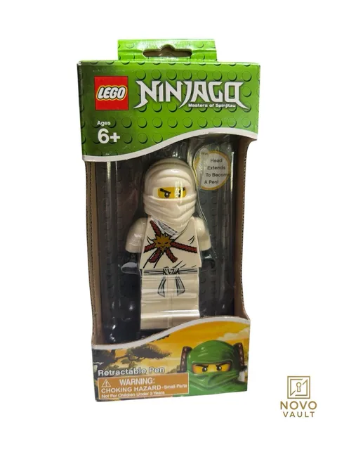 ULTRA RARE LEGO Ninjago Zane The Golden Weapons retractable pen factory sealed